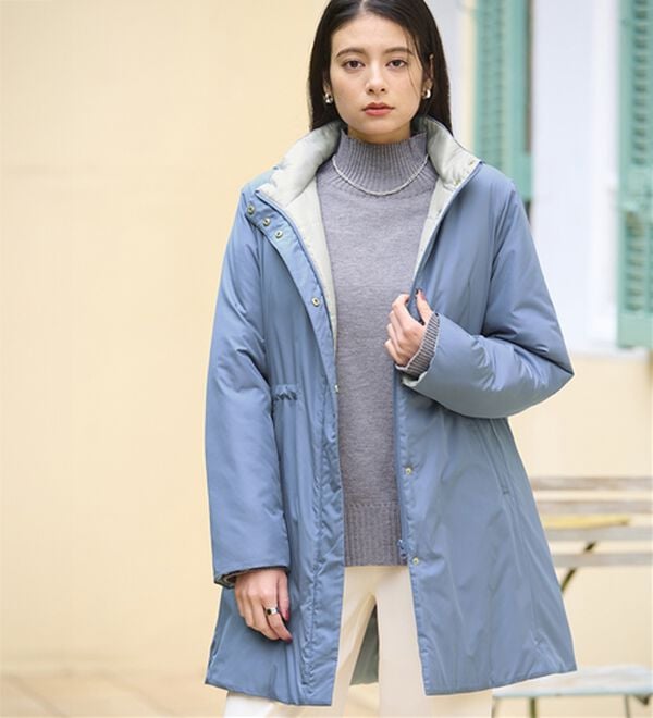 BELLUNA（ベルーナ）の「Ａｉｒｙ　＆Ｗａｒｍ　あったか軽量デザインコート（ロングコート）」｜詳細画像