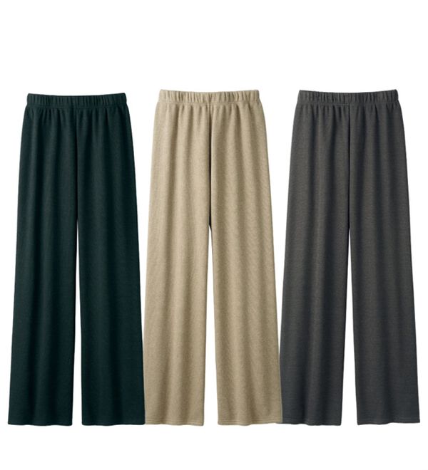 ルフラン（ルフラン）の「【３本組】すとんと落ちるリラクシーパンツ（その他パンツ）」｜詳細画像