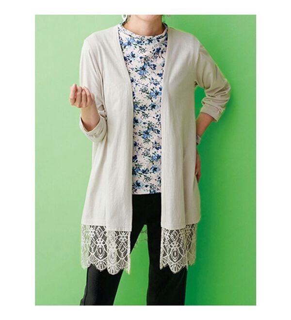 BELLUNA（ベルーナ）の「涼やか強撚綿１００％脇汗対策ハイネックタンクトップ（タンクトップ・キャミソール）」｜詳細画像