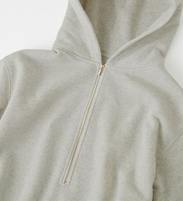 GeeRA（ジーラ）の「【あったか裏起毛】ハーフジップパーカーワンピース（カットソーワンピース）」｜詳細画像