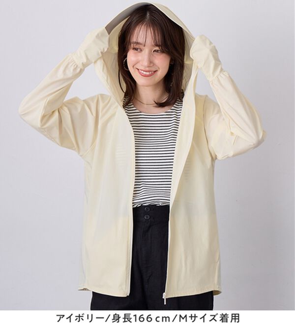 Viola e Viola（ヴィオラ エ ヴィオラ）の「＜水陸両用＞紫外線カット！万能パーカー（パーカー）」｜詳細画像