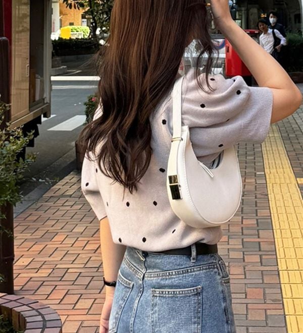 GeeRA（ジーラ）の「ドット柄ジャガードトップス（ニット・セーター）」｜詳細画像