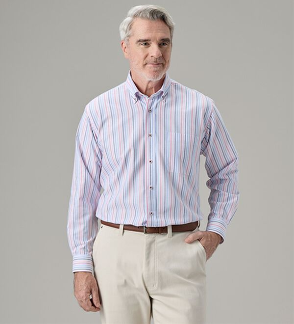 「お出かけ応援！防花粉オックスシャツ（メンズシャツ）」｜詳細画像