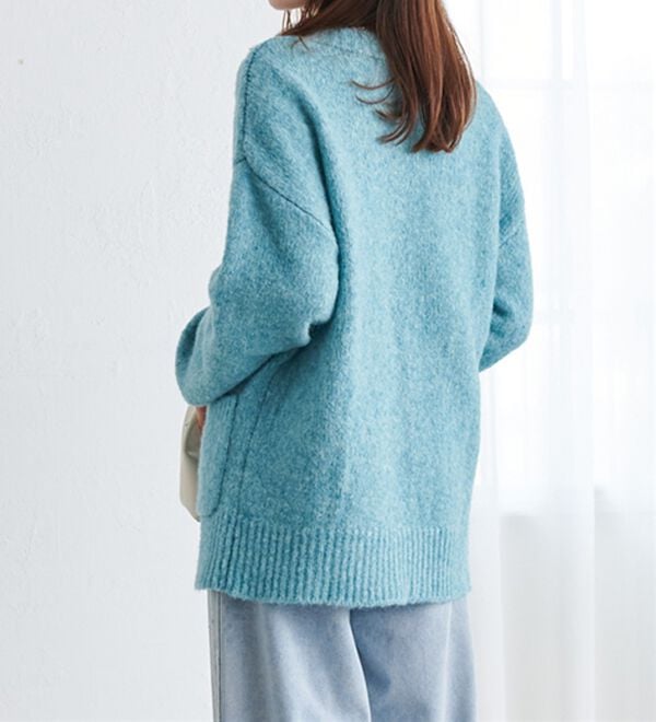 RANAN（ラナン）の「カラーオーバーカーディガン（ニットカーディガン）」｜詳細画像