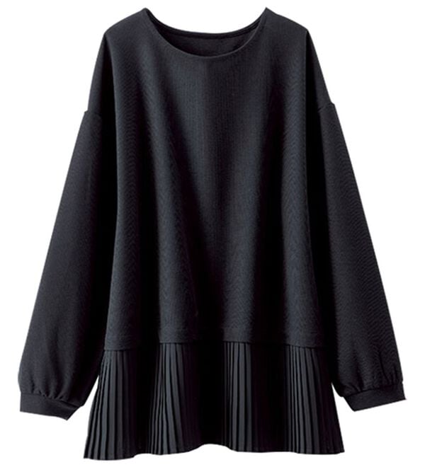 BELLUNA（ベルーナ）の「かのこ素材裾プリーツプルオーバー（カットソー）」｜詳細画像