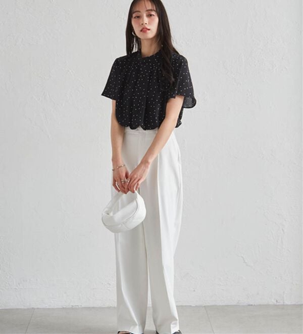 RANAN（ラナン）の「【新色追加】機能付タックデザインブラウス（ブラウス）」｜詳細画像