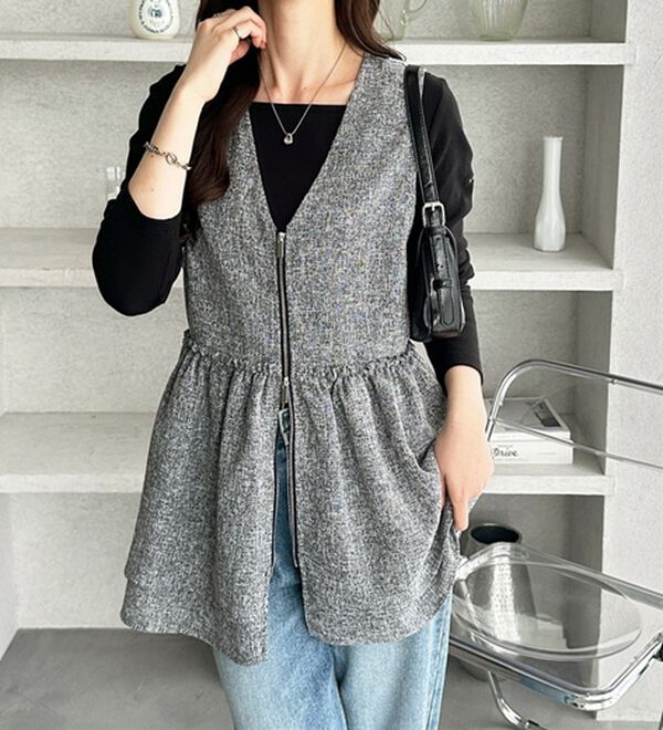 GeeRA（ジーラ）の「ダブルジップティアードベスト（ベスト）」｜詳細画像