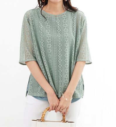 BELLUNA（ベルーナ）の「【店舗・ネット限定】総レースアンサンブル（アンサンブル）」