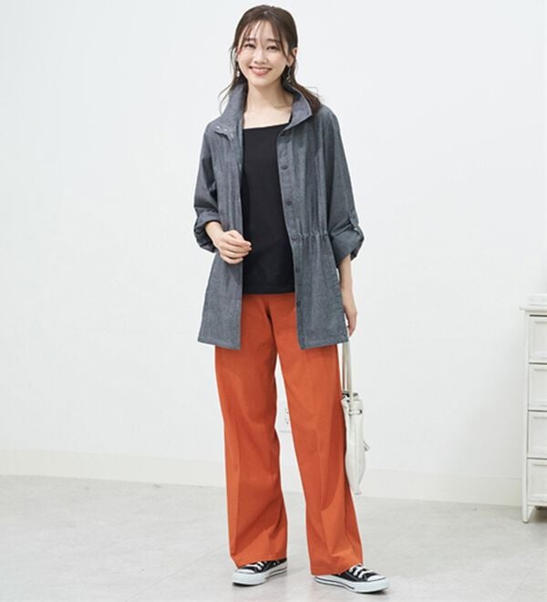 BELLUNA（ベルーナ）の「デニム調デザインパーカー（パーカー）」｜詳細画像