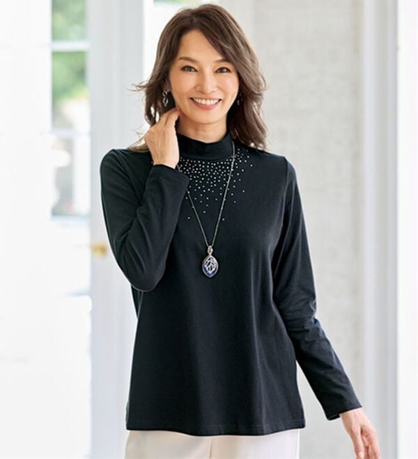 BELLUNA（ベルーナ）の「《これだけで「ちゃんとしてる」が叶う》デニム調プリントアンサンブル（その他ジャケット）」｜詳細画像