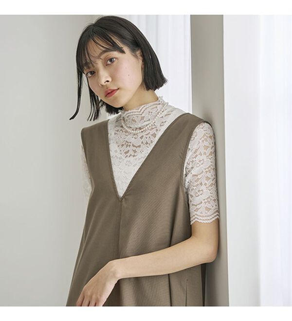 BELLUNA（ベルーナ）の「脱Ｔシャツレースインナー（ブラウス）」｜詳細画像