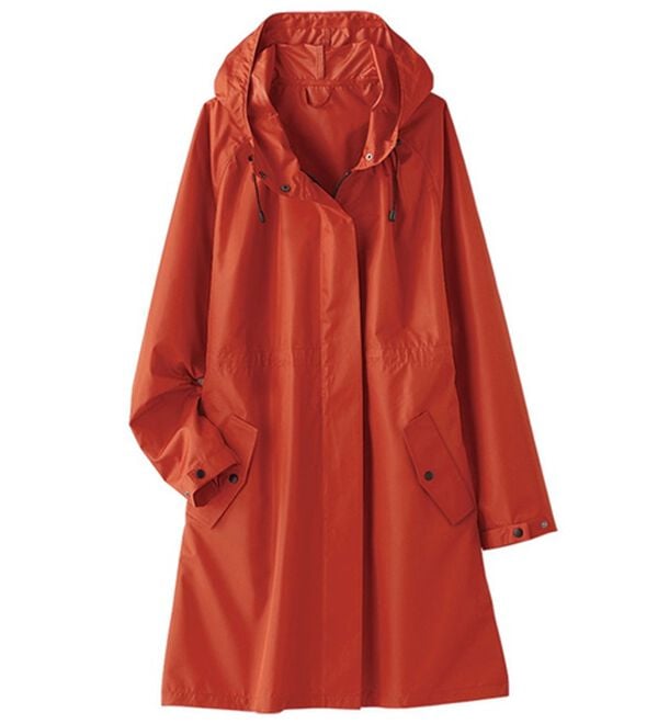 BELLUNA（ベルーナ）の「はっ水！ＵＶ対策ロングコート（ポーチ付）（ハーフコート）」｜オレンジ