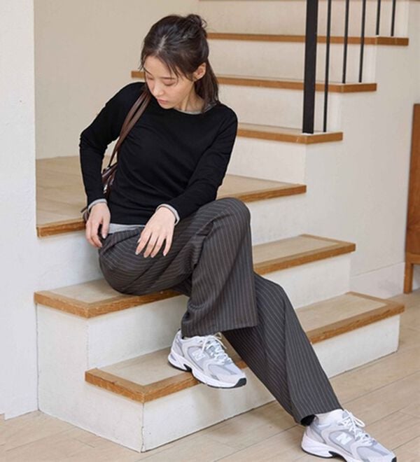 CHAN ME（チャンミ）の「ラウンドネックＴシャツ（Tシャツ）」｜詳細画像
