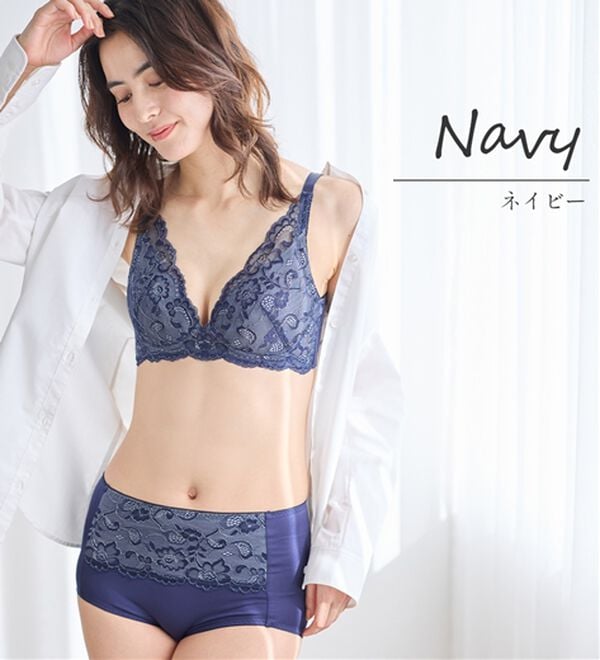 LAVIENNE（ラヴィエンヌ）の「【上下別売】大人のプチプラ！ノンワイヤーブラ／ショーツ（ブラジャー）」｜詳細画像
