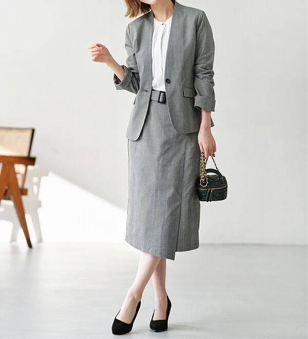 GeeRA（ジーラ）の「洗える！ストレッチカセットスーツ（その他ワンピース）」｜詳細画像