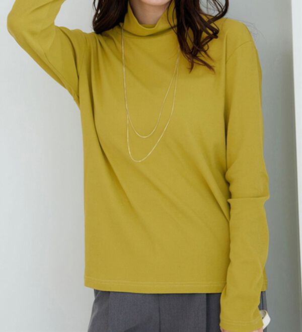 BELLUNA（ベルーナ）の「素肌想いの綿１００％シアープルオーバー（カットソー）」｜詳細画像