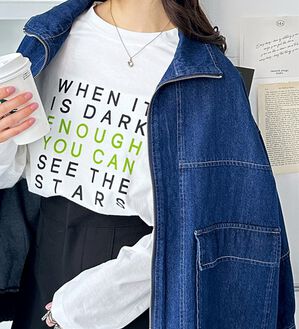 GeeRA（ジーラ）の「綿１００％アソートロゴロングＴｅｅ（カットソー）」｜詳細画像