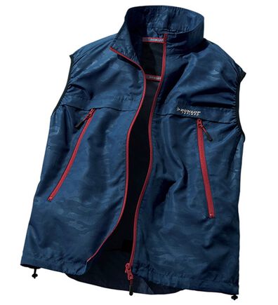 「＜ダンロップ・リファインド＞お洒落な迷彩柄ファン付ベスト（メンズベスト）」