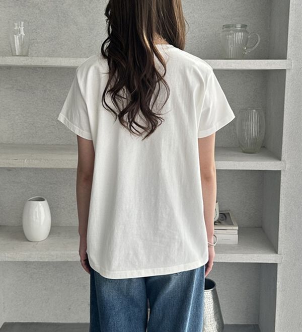 GeeRA（ジーラ）の「綿100％刺繍ロゴＴシャツ（Tシャツ）」｜詳細画像