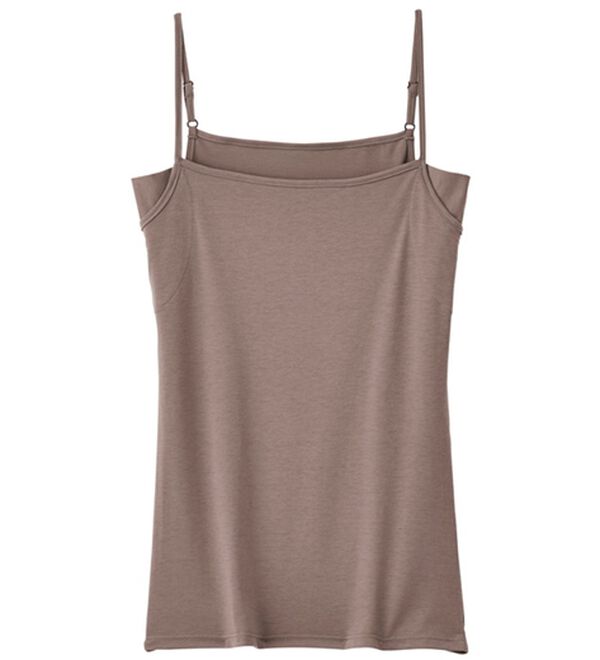 YU'NOW（ユナウ）の「ベーシック汗取りインナー　キャミソール（肌着・インナーウェア）」｜ブラウン