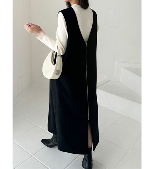 GeeRA（ジーラ）の「３ＷＡＹジップデザインジレワンピース（ジレ）」｜詳細画像