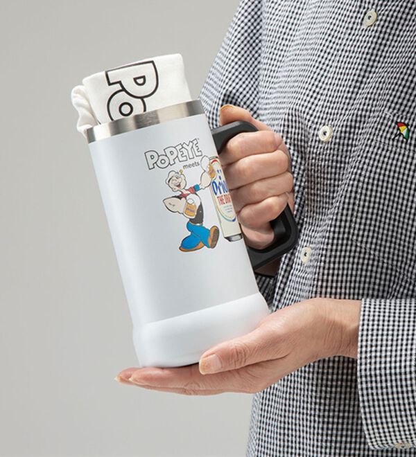 「＜ポパイ＞オリオンコラボＴシャツ＆タンブラーセット（メンズＴシャツ）」｜詳細画像