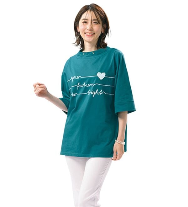 ルフラン（ルフラン）の「綿１００％こだわりプルオーバー（カットソー）」｜詳細画像