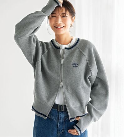BELLUNA（ベルーナ）の「【ＵＭＢＲＯ】配色ライン使いダブルジップジャケット（その他ジャケット）」