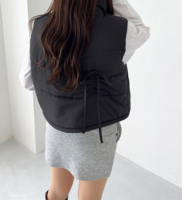 「リボンフェイクダウンベスト（ベスト）」｜詳細画像