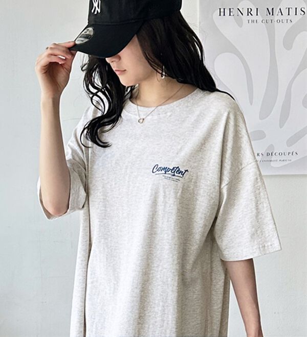 GeeRA（ジーラ）の「アソートロゴプリントＴシャツワンピース（その他ワンピース）」｜詳細画像