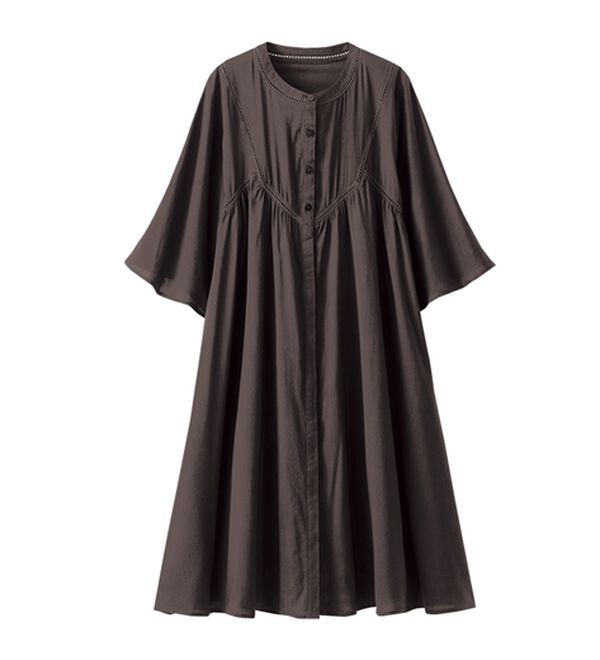 BELLUNA（ベルーナ）の「レース使いフレアーシルエットワンピース（チュニックワンピース）」｜詳細画像