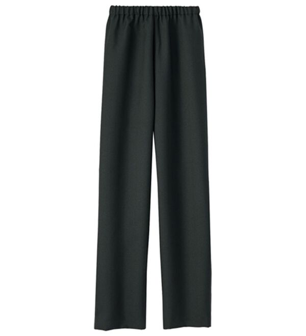 BELLUNA（ベルーナ）の「日本製パチパチしにくい！すっきり見えて楽ちんパンツ（フルレングスパンツ）」｜黒