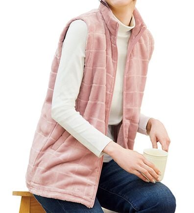 LAVIENNE（ラヴィエンヌ）の「軽くて超ぽかっ裏ファーベスト（パジャマ・ルームウェア）」