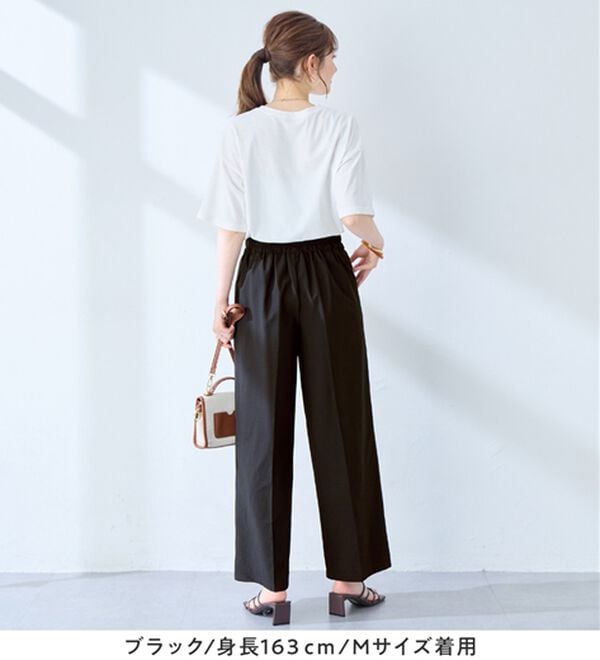 alotta（アロッタ）の「風が通り抜ける！サッカーマリンワイドパンツ（ワイドパンツ・ガウチョ）」｜詳細画像