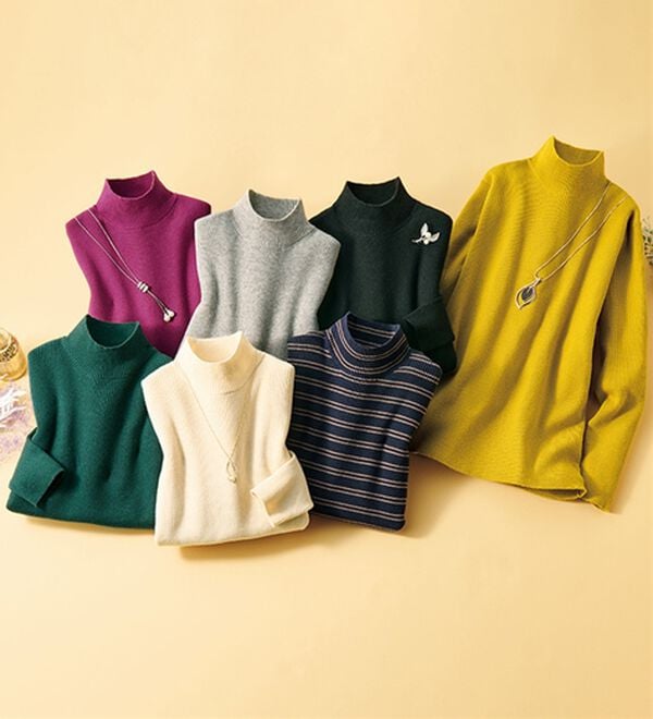 ルフラン（ルフラン）の「重ね着にぴったり！ミセスの為のリブニット（ニット・セーター）」｜詳細画像