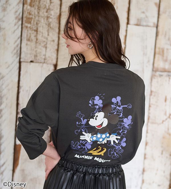 BELLUNA（ベルーナ）の「＜Ｄｉｓｎｅｙ＞【ミニー】プリントビックTシャツ（カットソー）」｜スミクロ