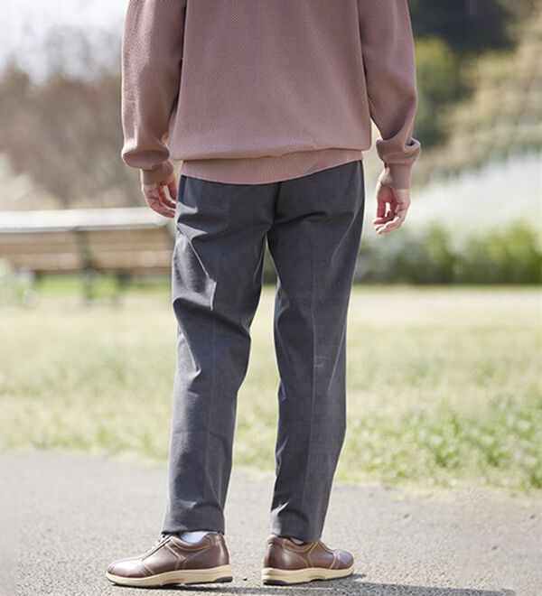 「快適上品プレミアムジャージスラックス（メンズフルレングスパンツ）」｜詳細画像