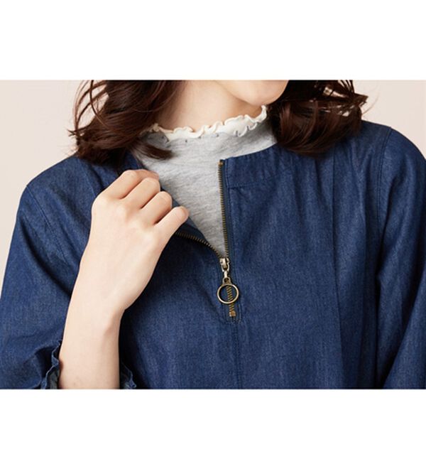 BELLUNA（ベルーナ）の「重ね着風フリル衿プルオーバー（カットソー）」｜詳細画像