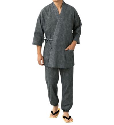 「「粋涼」高島ちぢみ作務衣（メンズ和装・浴衣・和装グッズ）」