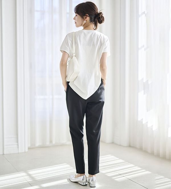 RANAN（ラナン）の「【選べる股下】美脚シルエットタックパンツ（フルレングスパンツ）」｜詳細画像