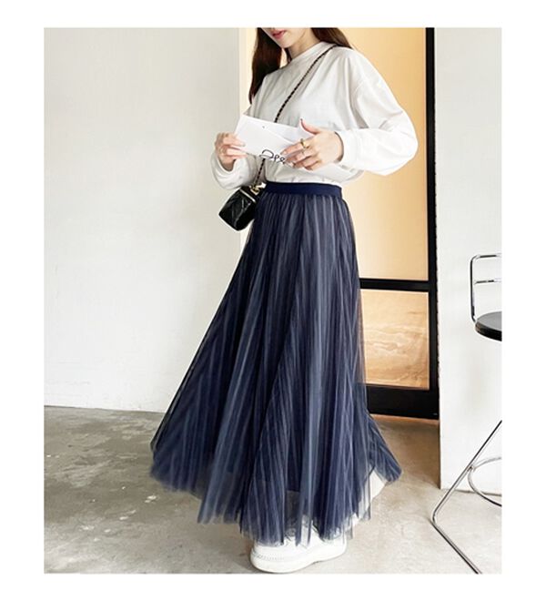 GeeRA（ジーラ）の「フレアーチュールロングスカート（ロングスカート）」｜詳細画像