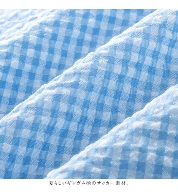 alotta（アロッタ）の「ギンガムチェックパフ袖ブラウス（ブラウス）」｜詳細画像