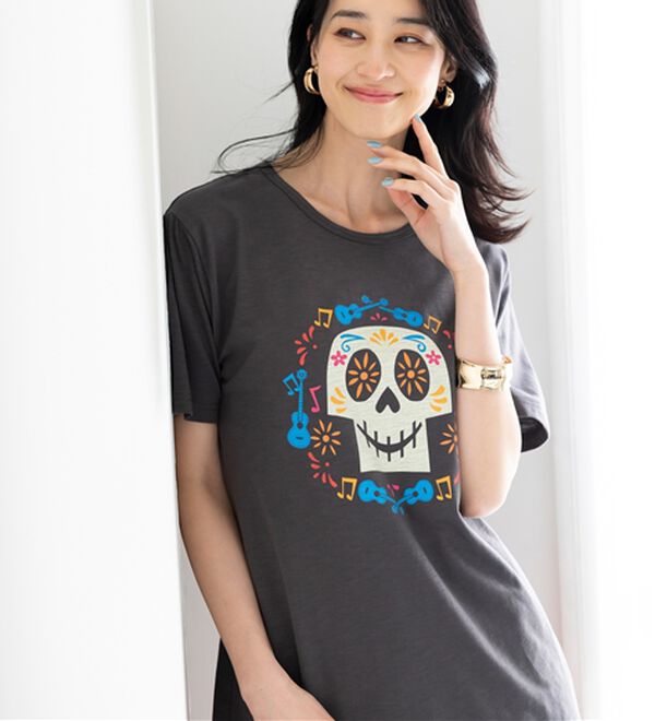 「＜Ｄｉｓｎｅｙ＞キャラクタープリントヴィンテージ風Ｔシャツ（チュニック）」｜詳細画像