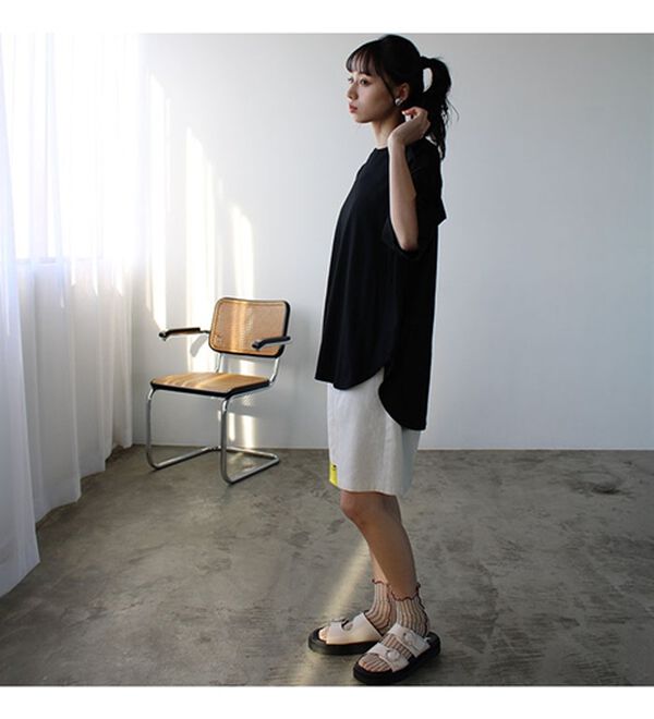 GeeRA（ジーラ）の「プリントチュニックＴシャツ（カットソー）」｜詳細画像