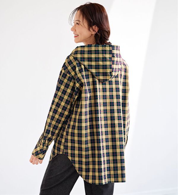 BELLUNA（ベルーナ）の「ゆったり楽ちん！ラフゆるシャツパーカー（シャツ）」｜詳細画像