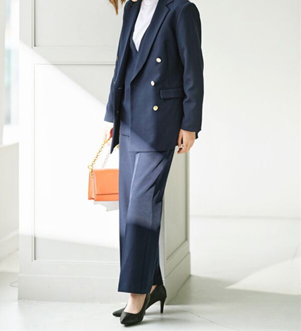 GeeRA（ジーラ）の「【入卒式/セレモニー】着回しベスト＆ジャケットセットスーツ（パンツスーツ）」｜詳細画像