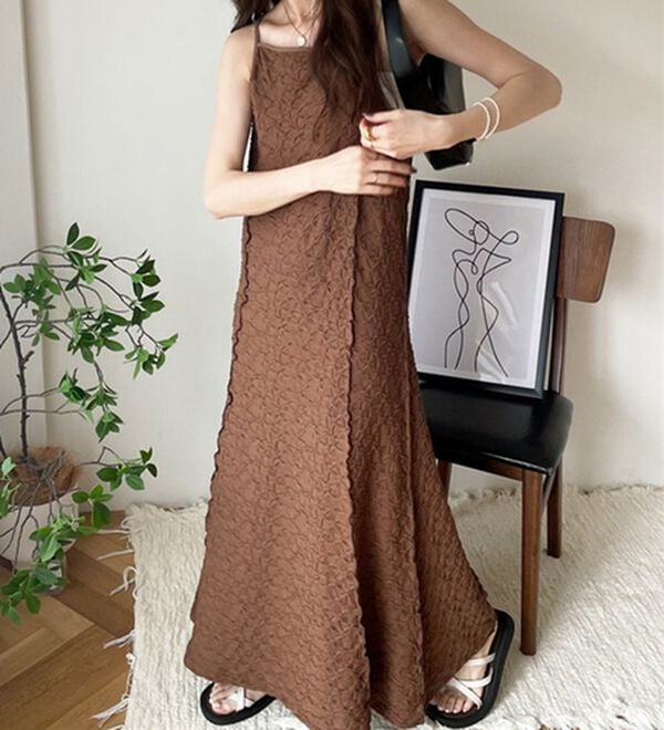 GeeRA（ジーラ）の「ぽこぽこカットジャカードキャミワンピース（その他ワンピース）」｜詳細画像