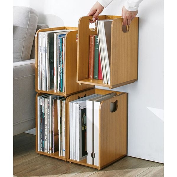 「重ねて置ける本棚ラック（ラック・棚・本棚）」｜詳細画像