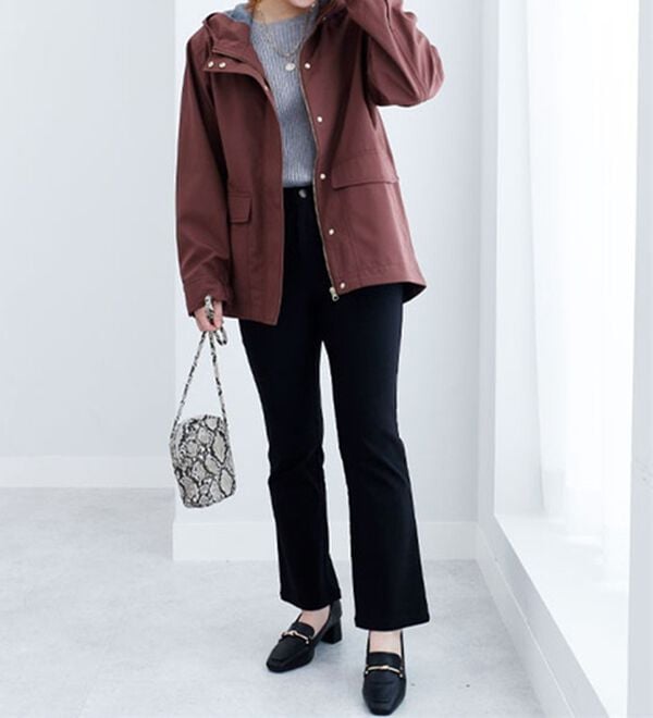 BELLUNA（ベルーナ）の「はっ水ボンディング素材マウンテンパーカー（ハーフコート）」｜詳細画像