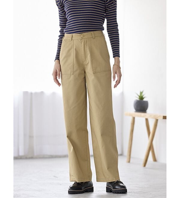 BELLUNA（ベルーナ）の「大人のきれいめベイカーチノパンツ（フルレングスパンツ）」｜詳細画像